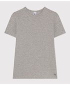 【プチバトー/PETIT BATEAU】のポワンココットクルーネック半袖Tシャツ 大人の最旬トレンドファッション＆コーディネート founy(ファウニー) ファッション Fashion レディースファッション Fashion for Women トップス・カットソー Cut & Sew Tops シャツ・ブラウス・オフィスカジュアル Elegant Blouses & Button-Ups ロングTシャツ・Tシャツ Longline T-Shirts & Tees おすすめ Recommended / Our Picks シンプル Simple, Minimal フィット Fit, Slim Fit 半袖 Short Sleeve, Half Sleeve thumbnail グレー|ID: prp329100004987115 ipo3291000000037359128