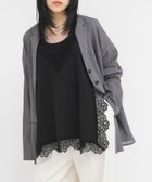 【ケービーエフ/KBF / URBAN RESEARCH】の『一部WEB限定カラー』ヴィンテージライクレースキャミソール 大人の最旬トレンドファッション＆コーディネート founy(ファウニー) ファッション Fashion レディースファッション Fashion for Women トップス・カットソー Cut & Sew Tops キャミソール&ノースリーブ Camisoles & Sleeveless Tops 2026年 2026 2026春夏・S/S Spring/Summer 2026 SS26 おすすめ Recommended / Our Picks キャミソール Camisole, Spaghetti Strap Top サテン Satin, Glossy Fabric スウェット / スエット Sweatshirt, Sweatwear スリット Slit, Slit Detail チュニック Tunic, Long Top トレンド Trend, Trending Now レース Lace, Lace Fabric 夏 Summer S/S・春夏 SS, Spring/Summer, Warm Season thumbnail ブラック|ID: prp329100004987117 ipo3291000000037359140