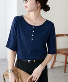 【ディスコート/Discoat】の【WEB限定】針抜きヘンリーネックプルオーバー 大人の最旬トレンドファッション＆コーディネート founy(ファウニー) ファッション Fashion レディースファッション Fashion for Women トップス・カットソー Cut & Sew Tops カジュアルプルオーバー・ニットトップス Pullovers & Knit Tops / Casual Pullovers おすすめ Recommended / Our Picks サンダル Sandals, Summer Shoes スラックス Slacks, Dress Pants デコルテ Décolleté, Neckline トレンド Trend, Trending Now フレア Flare, Flared フロント Front, Front Design エレガント 上品 Elegant 今季 This Season, Current Season thumbnail ネイビー|ID: prp329100004987123 ipo3291000000037359205