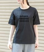 【アーバンリサーチ ドアーズ/URBAN RESEARCH DOORS】の『一部WEB限定カラー』FORK SPOON フロッキーロゴショートスリーブTシャツ 大人の最旬トレンドファッション＆コーディネート founy(ファウニー) ファッション Fashion レディースファッション Fashion for Women トップス・カットソー Cut & Sew Tops シャツ・ブラウス・オフィスカジュアル Elegant Blouses & Button-Ups ロングTシャツ・Tシャツ Longline T-Shirts & Tees キャミソール Camisole, Spaghetti Strap Top シンプル Simple, Minimal プリント Print, Printed Pattern ベーシック Basic, Essential S/S・春夏 SS, Spring/Summer, Warm Season 夏 Summer 2026年 2026 2026春夏・S/S Spring/Summer 2026 SS26 thumbnail ブラック系その他|ID: prp329100004987124 ipo3291000000037359215