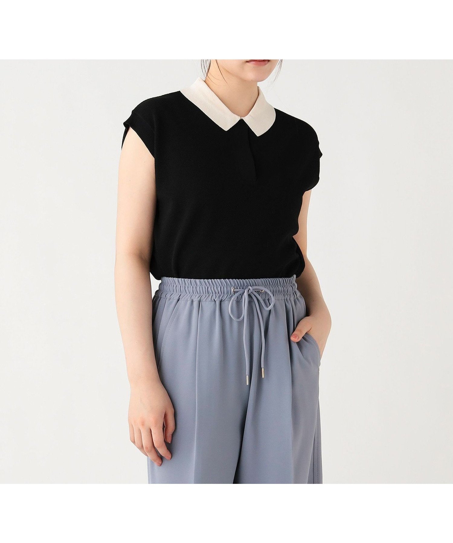 【ビームス ハート/BEAMS HEART】のニットソー ポロ 大人の最旬トレンドファッション＆コーディネート founy(ファウニー) 　ファッション　Fashion　レディースファッション　Fashion for Women　トップス・カットソー　Cut & Sew Tops　ニット　Knit Tops & Sweaters　シンプル　Simple, Minimal　スリーブ　Sleeve, Long Sleeve / Short Sleeve　デニム　Denim, Jeans Material　ニットソー　Knit-Sewn, Cut & Sew Knit　フレンチ　French, French Style　エレガント 上品　Elegant　定番　Standard, Basic Item　 other-1|ID: prp329100004987127 ipo3291000000037359226