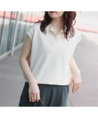 【ビームス ハート/BEAMS HEART】のニットソー ポロ 大人の最旬トレンドファッション＆コーディネート founy(ファウニー) ファッション Fashion レディースファッション Fashion for Women トップス・カットソー Cut & Sew Tops ニット Knit Tops & Sweaters シンプル Simple, Minimal スリーブ Sleeve, Long Sleeve / Short Sleeve デニム Denim, Jeans Material ニットソー Knit-Sewn, Cut & Sew Knit フレンチ French, French Style エレガント 上品 Elegant 定番 Standard, Basic Item thumbnail OFF WHITE|ID: prp329100004987127 ipo3291000000037359228