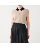 【ビームス ハート/BEAMS HEART】のニットソー ポロ 大人の最旬トレンドファッション＆コーディネート founy(ファウニー) ファッション Fashion レディースファッション Fashion for Women トップス・カットソー Cut & Sew Tops ニット Knit Tops & Sweaters シンプル Simple, Minimal スリーブ Sleeve, Long Sleeve / Short Sleeve デニム Denim, Jeans Material ニットソー Knit-Sewn, Cut & Sew Knit フレンチ French, French Style エレガント 上品 Elegant 定番 Standard, Basic Item thumbnail BEIGE|ID: prp329100004987127 ipo3291000000037359229