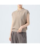 【ビームス ハート/BEAMS HEART】のニットソー ポロ 大人の最旬トレンドファッション＆コーディネート founy(ファウニー) ファッション Fashion レディースファッション Fashion for Women トップス・カットソー Cut & Sew Tops ニット Knit Tops & Sweaters シンプル Simple, Minimal スリーブ Sleeve, Long Sleeve / Short Sleeve デニム Denim, Jeans Material ニットソー Knit-Sewn, Cut & Sew Knit フレンチ French, French Style エレガント 上品 Elegant 定番 Standard, Basic Item thumbnail MOCHA|ID: prp329100004987127 ipo3291000000037359230