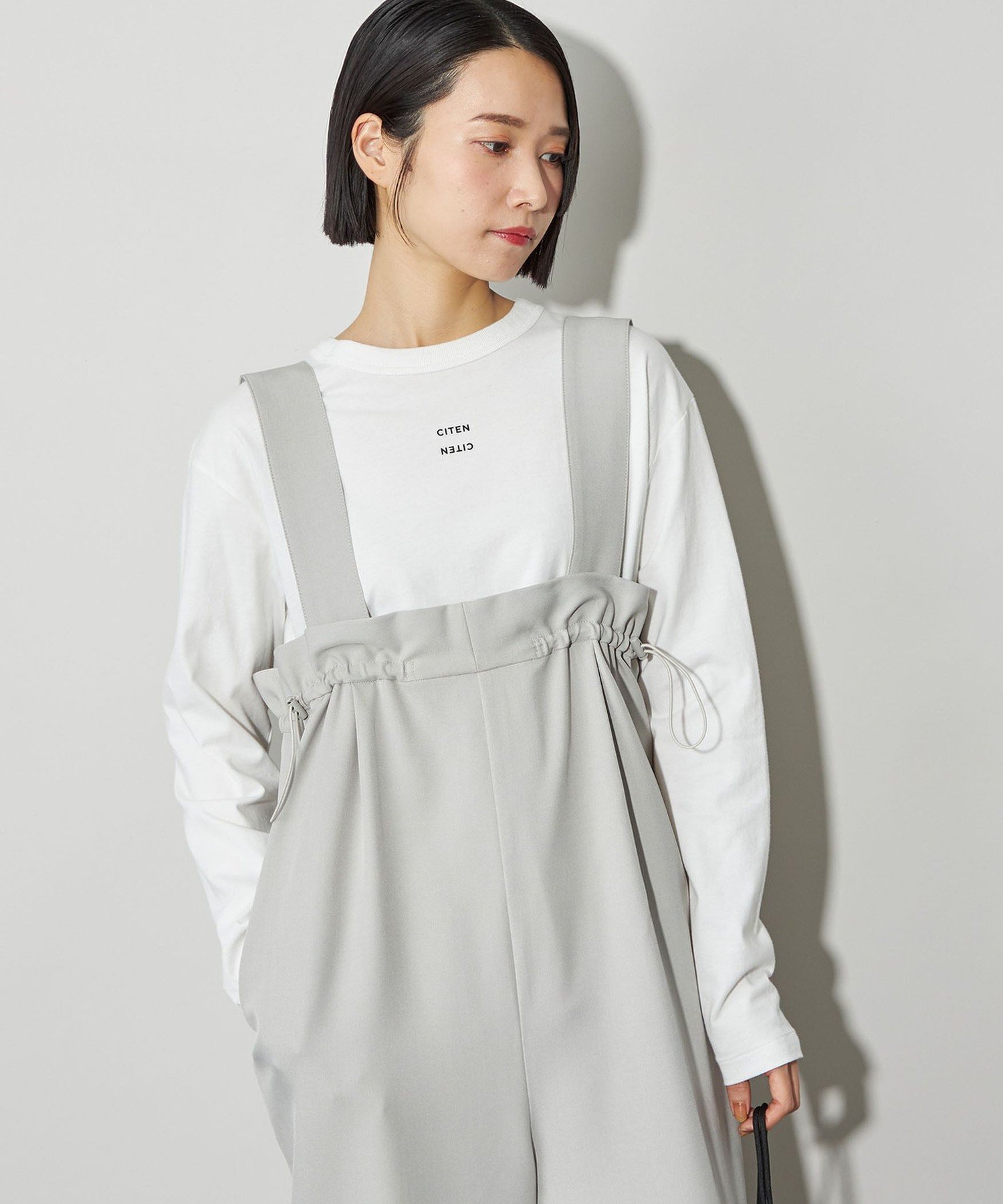【シテン/CITEN】のロゴロンT インテリア・キッズ・メンズ・レディースファッション・服の通販 founy(ファウニー) 　ファッション　Fashion　レディースファッション　Fashion for Women　トップス・カットソー　Cut & Sew Tops　ロングTシャツ・Tシャツ　Longline T-Shirts & Tees　インナー　Innerwear　カットソー　Cut and Sewn Top　カーディガン　Cardigan, Knitwear　シンプル　Simple, Minimal　バランス　Balance, Style Balance　ビスチェ　Bustier, Corset Top　フィット　Fit, Slim Fit　ベスト　Vest, Waistcoat　ベーシック　Basic, Essential　ボックス　Boxy, Box Shape　ルーズ　Loose, Oversized　A/W・秋冬　Autumn/Winter　おすすめ　Recommended / Our Picks　WHITE|ID: prp329100004987136 ipo3291000000037359308