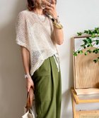 【ノアル/NOAHL】の《mayoさんコラボ》サマーニットメッシュトップス 大人の最旬トレンドファッション＆コーディネート founy(ファウニー) ファッション Fashion レディースファッション Fashion for Women トップス・カットソー Cut & Sew Tops ニット Knit Tops & Sweaters アクリル Acrylic Material コラボ Collaboration, Collab サマー Summer, Summer Style ショルダー Shoulder, Shoulder Strap ドロップ Drop Shoulder, Dropped Style ポケット Pocket, Pocket Detail メッシュ Mesh, Net Fabric 夏 Summer thumbnail アイボリー|ID: prp329100004987137 ipo3291000000037359327