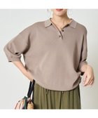 【フリークスストア/FREAK'S STORE】のサマーニット 半袖 ポロシャツ【限定展開】 25SS 大人の最旬トレンドファッション＆コーディネート founy(ファウニー) ファッション Fashion レディースファッション Fashion for Women トップス・カットソー Cut & Sew Tops ニット Knit Tops & Sweaters シャツ・ブラウス・オフィスカジュアル Elegant Blouses & Button-Ups ポロシャツ・きれいめカジュアル Smart-Casual Polo Tops 2025年 2025 2025春夏・S/S Spring/Summer 2025 SS25 イエロー Yellow サマー Summer, Summer Style ショルダー Shoulder, Shoulder Strap トレンド Trend, Trending Now ドロップ Drop Shoulder, Dropped Style ビッグ Big, Oversized ボトム Bottoms, Lower Wear ポロシャツ Polo Shirt, Collared Tee 半袖 Short Sleeve, Half Sleeve 夏 Summer S/S・春夏 SS, Spring/Summer, Warm Season thumbnail ベージュ|ID: prp329100004987139 ipo3291000000037359335