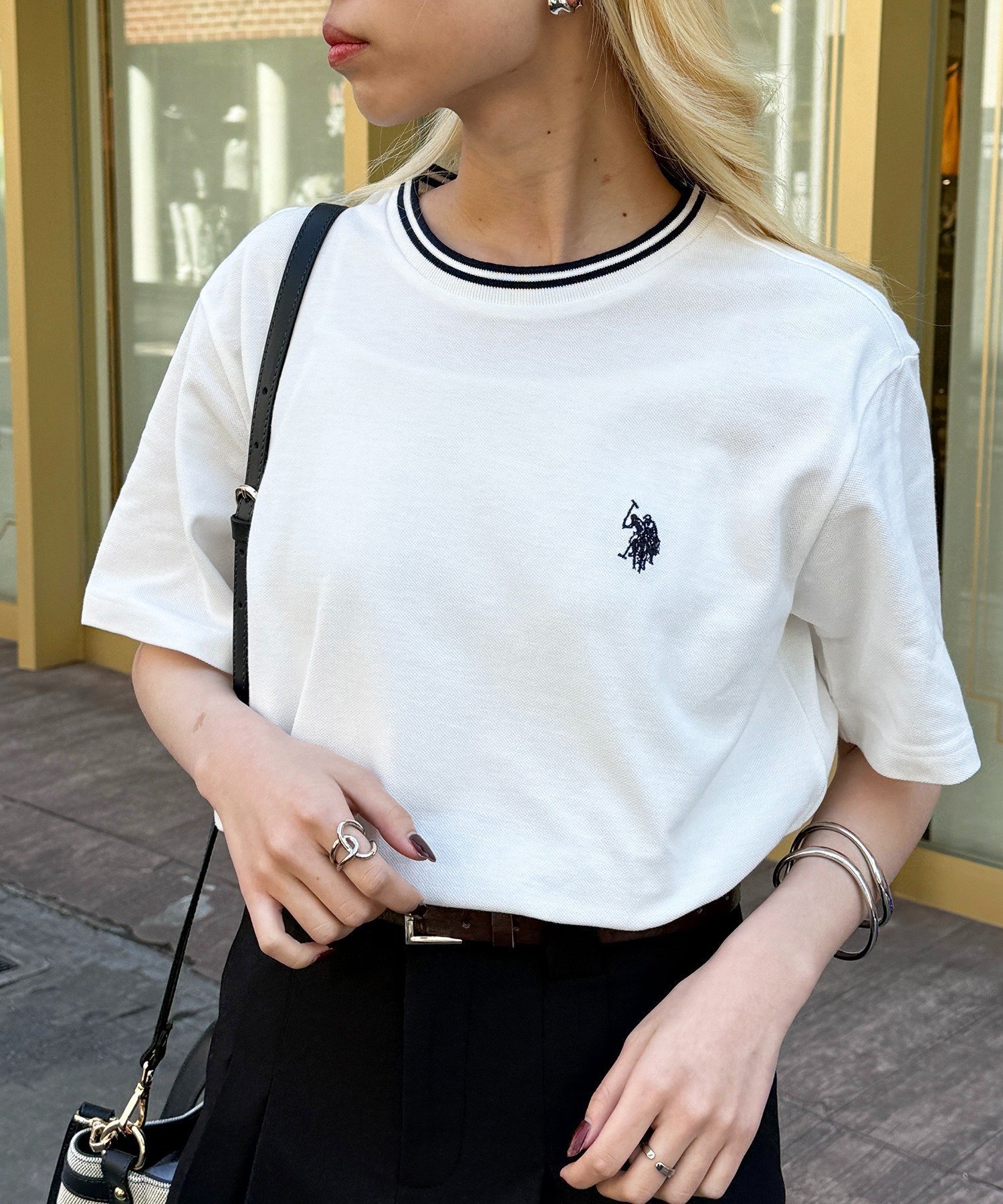 【セットアップセブン/SETUP7】のU.S. POLO ASSN./pony embroidery ティップラインTシャツ ポロ ユニセックス 25SS インテリア・キッズ・メンズ・レディースファッション・服の通販 founy(ファウニー) 　ファッション　Fashion　レディースファッション　Fashion for Women　トップス・カットソー　Cut & Sew Tops　シャツ・ブラウス・オフィスカジュアル　Elegant Blouses & Button-Ups　ロングTシャツ・Tシャツ　Longline T-Shirts & Tees　アクセサリー　Fashion Accessories　イタリア　Italy　カーゴパンツ　Cargo Pants, Utility Pants　クラシカル　Classical, Vintage-Inspired　コレクション　Collection, Seasonal Line　シンプル　Simple, Minimal　ジャケット　Jacket, Outerwear　スニーカー　Sneakers, Trainers　スラックス　Slacks, Dress Pants　セットアップ　Set-Up, Coordinated Outfit　デニム　Denim, Jeans Material　トレンド　Trend, Trending Now　定番　Standard, Basic Item　プリーツ　Pleats, Pleated　メンズ　Men's, Menswear　リラックス　Relax, Relaxed Fit　ロング　Long, Long-Length　再入荷　Restock / Back in Stock　おすすめ　Recommended / Our Picks　2025年　2025　2025春夏・S/S　Spring/Summer 2025 SS25　WHT|ID: prp329100004987144 ipo3291000000037359393