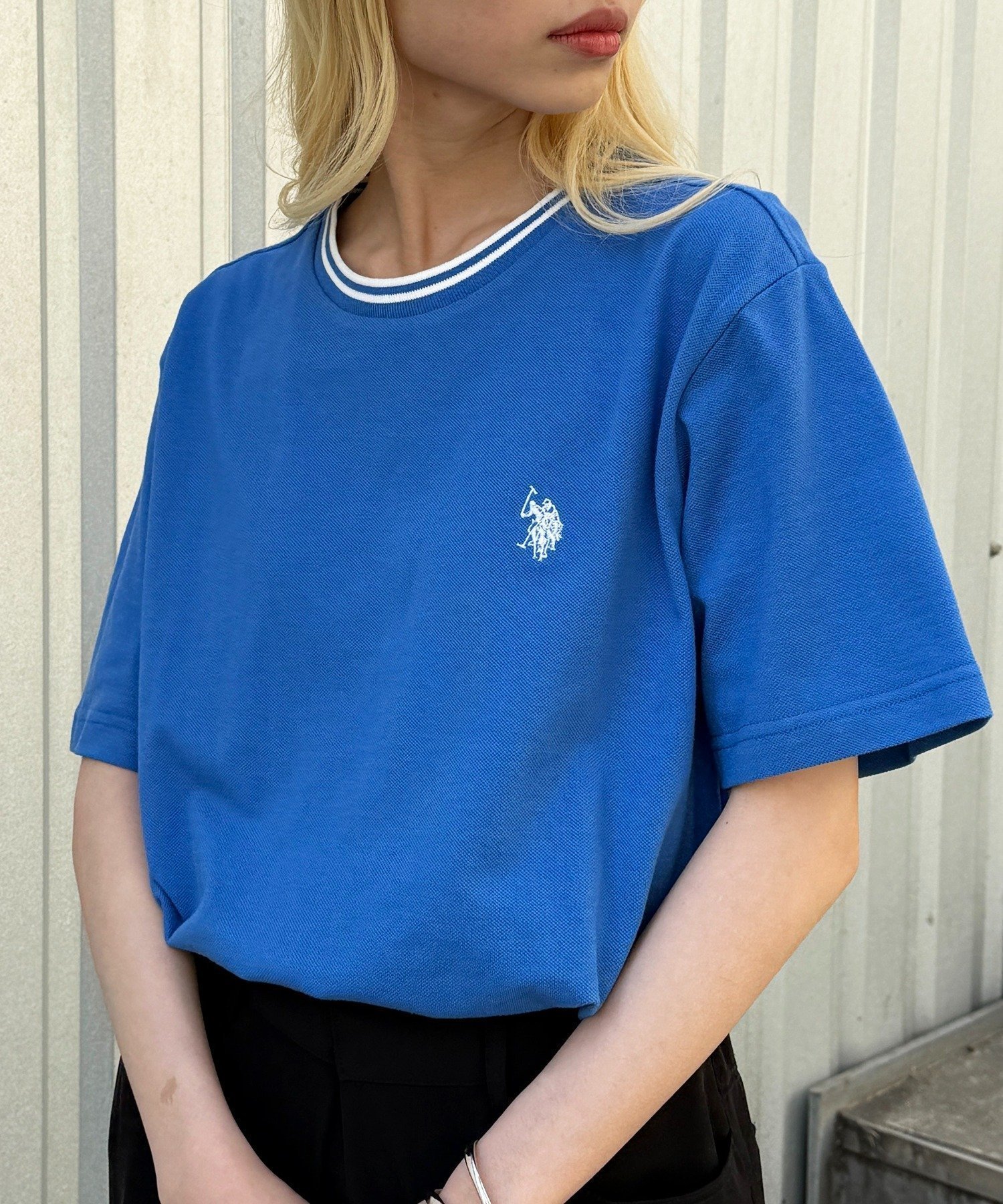 【セットアップセブン/SETUP7】のU.S. POLO ASSN./pony embroidery ティップラインTシャツ ポロ ユニセックス 25SS インテリア・キッズ・メンズ・レディースファッション・服の通販 founy(ファウニー) 　ファッション　Fashion　レディースファッション　Fashion for Women　トップス・カットソー　Cut & Sew Tops　シャツ・ブラウス・オフィスカジュアル　Elegant Blouses & Button-Ups　ロングTシャツ・Tシャツ　Longline T-Shirts & Tees　アクセサリー　Fashion Accessories　イタリア　Italy　カーゴパンツ　Cargo Pants, Utility Pants　クラシカル　Classical, Vintage-Inspired　コレクション　Collection, Seasonal Line　シンプル　Simple, Minimal　ジャケット　Jacket, Outerwear　スニーカー　Sneakers, Trainers　スラックス　Slacks, Dress Pants　セットアップ　Set-Up, Coordinated Outfit　デニム　Denim, Jeans Material　トレンド　Trend, Trending Now　定番　Standard, Basic Item　プリーツ　Pleats, Pleated　メンズ　Men's, Menswear　リラックス　Relax, Relaxed Fit　ロング　Long, Long-Length　再入荷　Restock / Back in Stock　おすすめ　Recommended / Our Picks　2025年　2025　2025春夏・S/S　Spring/Summer 2025 SS25　BLU3|ID: prp329100004987144 ipo3291000000037359399