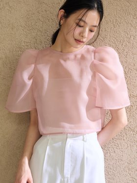 【アニュアンス/anuans】 フォルムシアーブラウス大人の最旬トレンドファッション＆コーディネート founy(ファウニー) ファッション Fashion レディースファッション Fashion for Women トップス・カットソー Cut & Sew Tops シャツ・ブラウス・オフィスカジュアル Elegant Blouses & Button-Ups インナー Innerwear インナーキャミ Inner Camisole エアリー Airy Texture オーガンジー Organza Fabric キャミソール Camisole, Spaghetti Strap Top クロップド Cropped, Short Length シアー Sheer, See-Through シンプル Simple, Minimal スリーブ Sleeve, Long Sleeve / Short Sleeve バランス Balance, Style Balance フェミニン Feminine, Girly フォルム Silhouette, Form ボトム Bottoms, Lower Wear おすすめ Recommended / Our Picks |ID:prp329100004987147