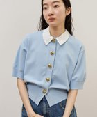 【アダム エ ロペ/ADAM ET ROPE'】の【サステナブル】2WAYカラー付カーディガン 大人の最旬トレンドファッション＆コーディネート founy(ファウニー) ファッション Fashion レディースファッション Fashion for Women トップス・カットソー Cut & Sew Tops カーディガン・羽織り Layered Style Cardigans カーディガン Cardigan, Knitwear スラックス Slacks, Dress Pants デニム Denim, Jeans Material バランス Balance, Style Balance フロント Front, Front Design ポケット Pocket, Pocket Detail おすすめ Recommended / Our Picks エレガント 上品 Elegant 2026年 2026 2026春夏・S/S Spring/Summer 2026 SS26 thumbnail サックス(48)|ID: prp329100004987151 ipo3291000000037359453