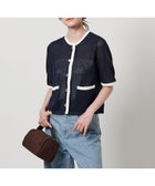 【ユナイテッドアローズ/UNITED ARROWS】のメッシュ スパンコール ニットカーディガン -ウォッシャブル- 大人の最旬トレンドファッション＆コーディネート founy(ファウニー) ファッション Fashion レディースファッション Fashion for Women トップス・カットソー Cut & Sew Tops ニット Knit Tops & Sweaters カーディガン・羽織り Layered Style Cardigans ウォッシャブル Machine Washable かぎ針 Crochet カーディガン Cardigan, Knitwear ストレート Straight, Straight Cut スパンコール Sequins, Sequin Embellishment タイトスカート Pencil Skirt, Tight Skirt デニム Denim, Jeans Material ボトム Bottoms, Lower Wear メッシュ Mesh, Net Fabric アウトレット Outlet / Clearance 夏 Summer エレガント 上品 Elegant thumbnail NAVY|ID: prp329100004987154 ipo3291000000037359471