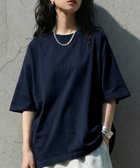 【アンティカ/antiqua】のantiqua 汗染み防止 五分袖 Tシャツ レディース メンズ ユニセックス ZA-00302 大人の最旬トレンドファッション＆コーディネート founy(ファウニー) ファッション Fashion レディースファッション Fashion for Women トップス・カットソー Cut & Sew Tops シャツ・ブラウス・オフィスカジュアル Elegant Blouses & Button-Ups ロングTシャツ・Tシャツ Longline T-Shirts & Tees アンティーク Antique-Inspired 春 Spring シンプル Simple, Minimal バランス Balance, Style Balance フォルム Silhouette, Form ボトム Bottoms, Lower Wear メンズ Men's, Menswear 無地 Plain, Solid Color リラックス Relax, Relaxed Fit ルーズ Loose, Oversized ワイド Wide, Wide Fit ワーク Workwear, Utility Style 夏 Summer 旅行 Travel ビジネス 仕事 通勤 Business / Work / Commuting thumbnail 20 ネイビー|ID: prp329100004987158 ipo3291000000037359500