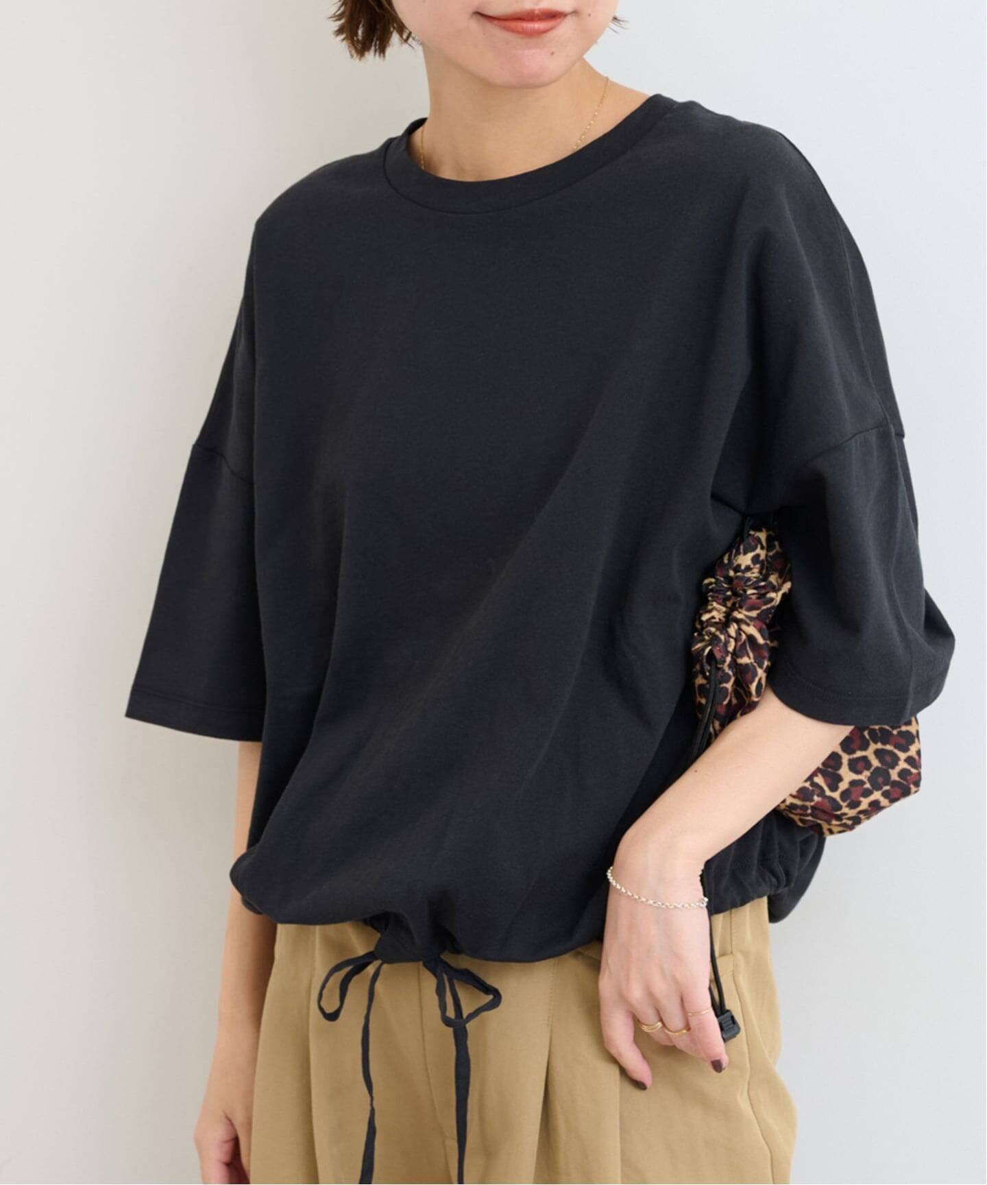【ジャーナルスタンダード レリューム/JOURNAL STANDARD relume】の《追加2》ギャザーヘムショートスリーブTシャツ インテリア・キッズ・メンズ・レディースファッション・服の通販 founy(ファウニー) ファッション Fashion レディースファッション Fashion for Women トップス・カットソー Cut & Sew Tops シャツ・ブラウス・オフィスカジュアル Elegant Blouses & Button-Ups ロングTシャツ・Tシャツ Longline T-Shirts & Tees 2026年 2026 2026春夏・S/S Spring/Summer 2026 SS26 ブラウジング Blouson Silhouette, Cinched Waist 夏 Summer ブラック|ID: prp329100004987163 ipo3291000000037359539