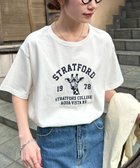 【ディスコート/Discoat】の【Enlude】アニマルカレッジロゴTシャツ《ユニセックス》 大人の最旬トレンドファッション＆コーディネート founy(ファウニー) ファッション Fashion レディースファッション Fashion for Women トップス・カットソー Cut & Sew Tops シャツ・ブラウス・オフィスカジュアル Elegant Blouses & Button-Ups ロングTシャツ・Tシャツ Longline T-Shirts & Tees 2026年 2026 2026春夏・S/S Spring/Summer 2026 SS26 thumbnail アイボリー|ID: prp329100004987170 ipo3291000000037359575