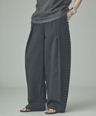 【カレンソロジー/Curensology】のコットンワッシャースタッズパンツ 大人の最旬トレンドファッション＆コーディネート founy(ファウニー) ファッション Fashion レディースファッション Fashion for Women パンツ Pants & Trousers ウォッシャブル Machine Washable エレガント 上品 Elegant ヴィンテージ Vintage Style シンプル Simple, Minimal スタッズ Studs, Metal Accents バランス Balance, Style Balance 羽織 Haori, Light Jacket ワッシャー Washer, Crinkled Finish おすすめ Recommended / Our Picks 夏 Summer thumbnail ブラック|ID: prp329100004987177 ipo3291000000037359613