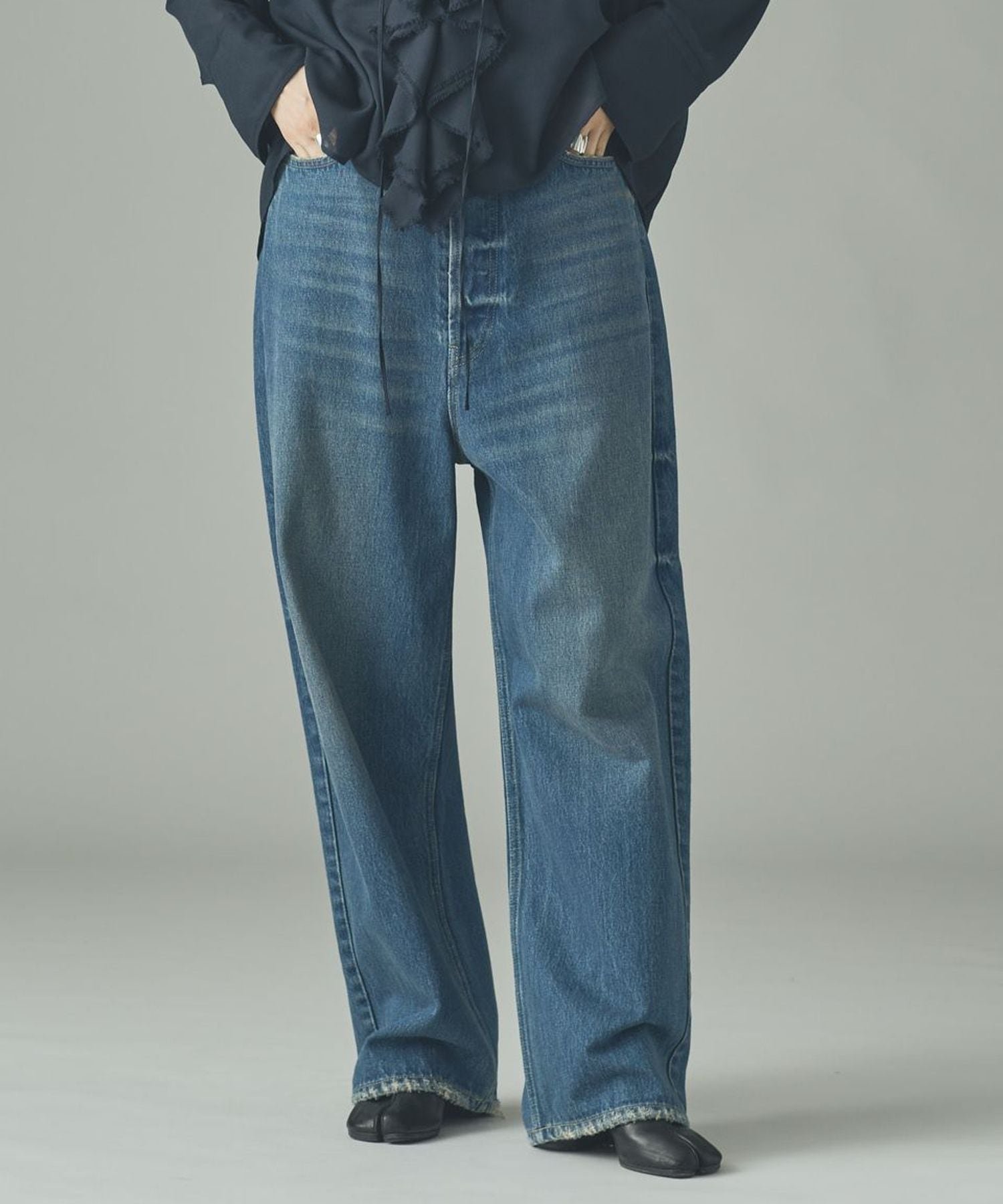 【カレンソロジー/Curensology】のRC ワイドルーズデニムパンツ インテリア・キッズ・メンズ・レディースファッション・服の通販 founy(ファウニー) 　ファッション　Fashion　レディースファッション　Fashion for Women　パンツ　Pants & Trousers　デニムパンツ・ジーンズ・美脚デニム　Denim Jeans & Pants　エレガント 上品　Elegant　ヴィンテージ　Vintage Style　キャラクター　Character, Licensed Characters　チュニック　Tunic, Long Top　デニム　Denim, Jeans Material　バランス　Balance, Style Balance　ミリタリー　Military, Army Style　ルーズ　Loose, Oversized　ワーク　Workwear, Utility Style　インディゴ87|ID: prp329100004987178 ipo3291000000037359616
