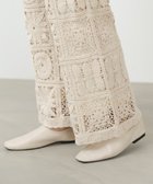 【バブ ブージュルード/Bab Bou Jeloud】のクロシェパンツ 大人の最旬トレンドファッション＆コーディネート founy(ファウニー) ファッション Fashion レディースファッション Fashion for Women パンツ Pants & Trousers カーディガン Cardigan, Knitwear クロシェ Crochet, Knitted Lace シンプル Simple, Minimal ストレッチ Stretch, Stretchy Fabric スマート Smart, Elegant チェック Check, Plaid, Tartan ベーシック Basic, Essential モチーフ Motif, Design Theme リラックス Relax, Relaxed Fit 再入荷 Restock / Back in Stock thumbnail ECRU|ID: prp329100004987182 ipo3291000000037359659