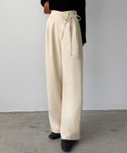 【ジュノア/JUNOAH】のcallautia 薄手ラップリボンスラックスパンツ(裏地無し) 大人の最旬トレンドファッション＆コーディネート founy(ファウニー) ファッション Fashion レディースファッション Fashion for Women パンツ Pants & Trousers thumbnail ライトベージュ|ID: prp329100004987189 ipo3291000000037359698