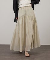 【サロン アダム エ ロペ/SALON adam et rope'】の【WEB限定】コットンオーガンジーギャザースカート / イージーケア 大人の最旬トレンドファッション＆コーディネート founy(ファウニー) ファッション Fashion レディースファッション Fashion for Women スカート Skirts オーガンジー Organza Fabric ギャザー Gathered, Ruffled シアー Sheer, See-Through シンプル Simple, Minimal タンク Tank Top, Sleeveless Top ポケット Pocket, Pocket Detail ロング Long, Long-Length 夏 Summer エレガント 上品 Elegant 2026年 2026 2026春夏・S/S Spring/Summer 2026 SS26 |ID:prp329100004987191