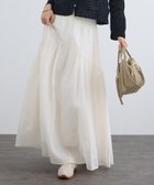 【サロン アダム エ ロペ/SALON adam et rope'】の【WEB限定】コットンオーガンジーギャザースカート / イージーケア 大人の最旬トレンドファッション＆コーディネート founy(ファウニー) ファッション Fashion レディースファッション Fashion for Women スカート Skirts オーガンジー Organza Fabric ギャザー Gathered, Ruffled シアー Sheer, See-Through シンプル Simple, Minimal タンク Tank Top, Sleeveless Top ポケット Pocket, Pocket Detail ロング Long, Long-Length 夏 Summer エレガント 上品 Elegant 2026年 2026 2026春夏・S/S Spring/Summer 2026 SS26 thumbnail オフホワイト(15)|ID: prp329100004987191 ipo3291000000037359705