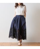 【ティアラ/Tiara】のカットワークレーススカート 大人の最旬トレンドファッション＆コーディネート founy(ファウニー) ファッション Fashion レディースファッション Fashion for Women スカート Skirts カットソー Cut and Sewn Top サンダル Sandals, Summer Shoes シンプル Simple, Minimal スカラップ Scallop, Scalloped Edge セットアップ Set-Up, Coordinated Outfit トレンド Trend, Trending Now ポケット Pocket, Pocket Detail レース Lace, Lace Fabric ワーク Workwear, Utility Style 今季 This Season, Current Season 夏 Summer thumbnail ネイビー|ID: prp329100004987192 ipo3291000000037359709