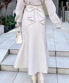 【イング/INGNI】のBackリボンマーメイドスカート 大人の最旬トレンドファッション＆コーディネート founy(ファウニー) ファッション Fashion レディースファッション Fashion for Women スカート Skirts ギンガム Gingham, Gingham Fabric ショート Short, Short Length シンプル Simple, Minimal スマホ Smartphone, Mobile Device トレンド Trend, Trending Now バランス Balance, Style Balance フェミニン Feminine, Girly マーメイド Mermaid, Fishtail Silhouette 無地 Plain, Solid Color リボン Ribbon, Bow ロング Long, Long-Length おすすめ Recommended / Our Picks エレガント 上品 Elegant thumbnail ライトベージュ|ID: prp329100004987199 ipo3291000000037359788