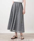【レリアン/LEILIAN】のギンガムチェック切替プリーツスカート 大人の最旬トレンドファッション＆コーディネート founy(ファウニー) ファッション Fashion レディースファッション Fashion for Women スカート Skirts プリーツスカート / 上品フェミニンスタイル Pleated Skirts おすすめ Recommended / Our Picks ウォッシャブル Machine Washable ギンガム Gingham, Gingham Fabric セットアップ Set-Up, Coordinated Outfit センター Center, Center Line チェック Check, Plaid, Tartan プリーツ Pleats, Pleated ポケット Pocket, Pocket Detail ロング Long, Long-Length 切替 Switching, Contrast Panel 夏 Summer thumbnail ネイビー|ID: prp329100004987210 ipo3291000000037359816