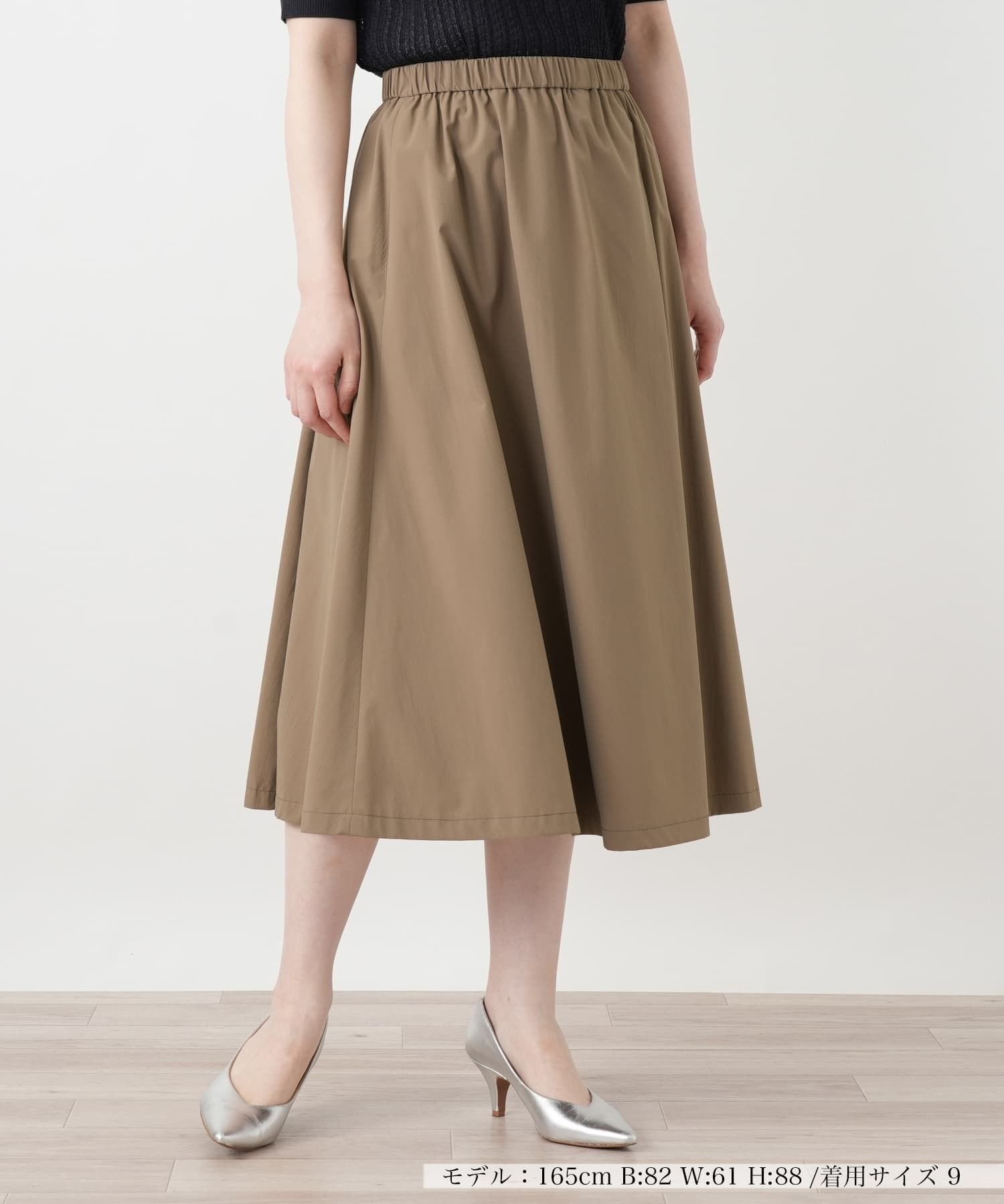 【レリアン/LEILIAN】のプリーツミディスカート【Leilian WHITE LABEL】 インテリア・キッズ・メンズ・レディースファッション・服の通販 founy(ファウニー) 　ファッション　Fashion　レディースファッション　Fashion for Women　スカート　Skirts　ウォッシャブル　Machine Washable　エレガント 上品　Elegant　ストレッチ　Stretch, Stretchy Fabric　トレンド　Trend, Trending Now　フィット　Fit, Slim Fit　プリーツ　Pleats, Pleated　ベーシック　Basic, Essential　ポケット　Pocket, Pocket Detail　夏　Summer　ブラウン系|ID: prp329100004987212 ipo3291000000037359820