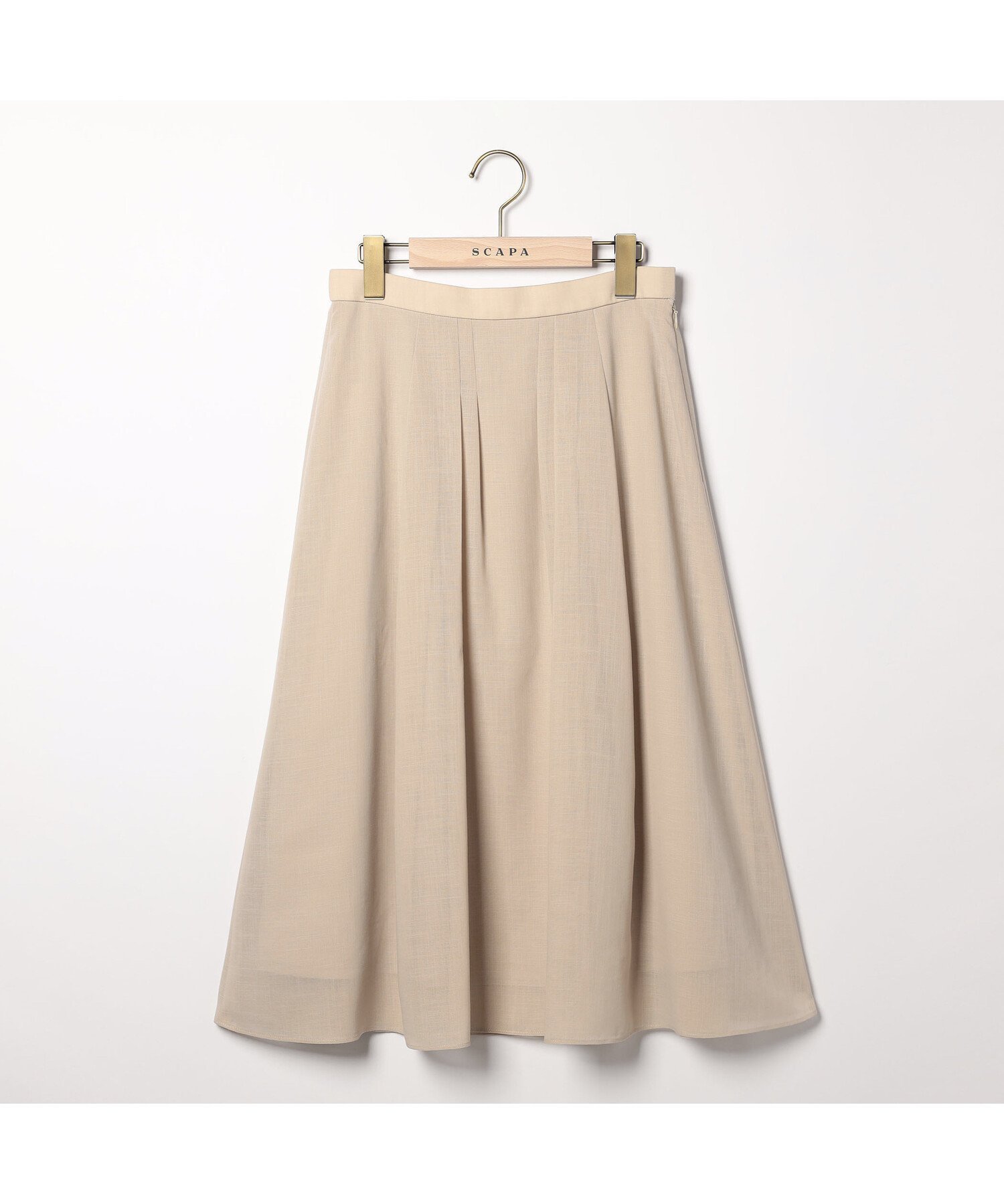 【スキャパ/SCAPA】のシアーローンスカート インテリア・キッズ・メンズ・レディースファッション・服の通販 founy(ファウニー) 　ファッション　Fashion　レディースファッション　Fashion for Women　スカート　Skirts　ジャケット　Jacket, Outerwear　セットアップ　Set-Up, Coordinated Outfit　フレア　Flare, Flared　ボトム　Bottoms, Lower Wear　ランダム　Random, Irregular　ブラウン|ID: prp329100004987213 ipo3291000000037359824