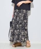 【ジャーナルスタンダード レサージュ/journal standard L'essage】の別注【LUSANA / ルサーナ】RUFFLE TIRED MAXI SKIRT スカート 大人の最旬トレンドファッション＆コーディネート founy(ファウニー) ファッション Fashion レディースファッション Fashion for Women スカート Skirts 2026年 2026 2026春夏・S/S Spring/Summer 2026 SS26 アクセサリー Fashion Accessories コレクション Collection, Seasonal Line ティアードスカート Tiered Skirt, Flounced Skirt リゾート Resort, Vacation Style 別注 Limited Edition, Custom Order 夏 Summer thumbnail ブラック B|ID: prp329100004987235 ipo3291000000037359899