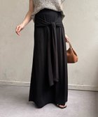【ゼヴォン/Thevon】のラップ風リブナロースカート 大人の最旬トレンドファッション＆コーディネート founy(ファウニー) ファッション Fashion レディースファッション Fashion for Women スカート Skirts アクセサリー Fashion Accessories 春 Spring ストラップサンダル Strappy Sandals, Strap Sandals トレンド Trend, Trending Now ネックレス Necklace, Pendant Necklace ラップ Wrap, Wrap Design リラックス Relax, Relaxed Fit 再入荷 Restock / Back in Stock おすすめ Recommended / Our Picks エレガント 上品 Elegant 2026年 2026 2026春夏・S/S Spring/Summer 2026 SS26 thumbnail ブラック|ID: prp329100004987239 ipo3291000000037359914