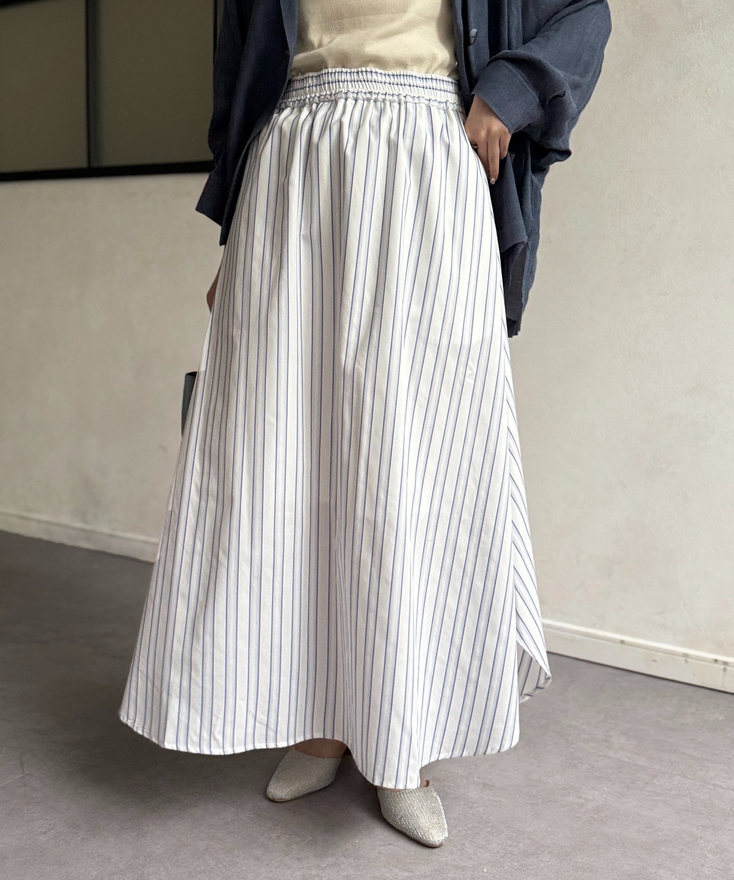 【シェトワ/Chez toi】のTCサイドスリットスカート 大人の最旬トレンドファッション＆コーディネート founy(ファウニー) 　ファッション　Fashion　レディースファッション　Fashion for Women　スカート　Skirts　ギンガム　Gingham, Gingham Fabric　スクエア　Square, Square Shape　ストライプ　Stripe, Striped Pattern　タンク　Tank Top, Sleeveless Top　チェック　Check, Plaid, Tartan　テレコ　Ribbed, Rib Stitch　デニム　Denim, Jeans Material　再入荷　Restock / Back in Stock　おすすめ　Recommended / Our Picks　エレガント 上品　Elegant　 other-1|ID: prp329100004987240 ipo3291000000037359915