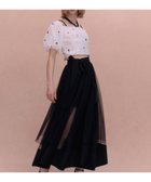【エイミーイストワール/eimy istoire】のTULLE WRAP RIBBON SKIRT 大人の最旬トレンドファッション＆コーディネート founy(ファウニー) ファッション Fashion レディースファッション Fashion for Women スカート Skirts コンパクト Compact, Small Size サテン Satin, Glossy Fabric シンプル Simple, Minimal スニーカー Sneakers, Trainers チュール Tulip, Tulip Motif なめらか Smooth, Silky Texture バランス Balance, Style Balance ファブリック Fabric, Textile ラップ Wrap, Wrap Design リボン Ribbon, Bow ロング Long, Long-Length 再入荷 Restock / Back in Stock おすすめ Recommended / Our Picks エレガント 上品 Elegant thumbnail BLACK|ID: prp329100004987241 ipo3291000000037359921