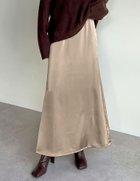 【リエディ/Re:EDIT】のサテンナロースカート 大人の最旬トレンドファッション＆コーディネート founy(ファウニー) ファッション Fashion レディースファッション Fashion for Women スカート Skirts なめらか Smooth, Silky Texture オケージョン Occasion Wear コンパクト Compact, Small Size サテン Satin, Glossy Fabric スニーカー Sneakers, Trainers セレモニー Ceremony バランス Balance, Style Balance フェミニン Feminine, Girly エレガント 上品 Elegant thumbnail モカ|ID: prp329100004987242 ipo3291000000037359927