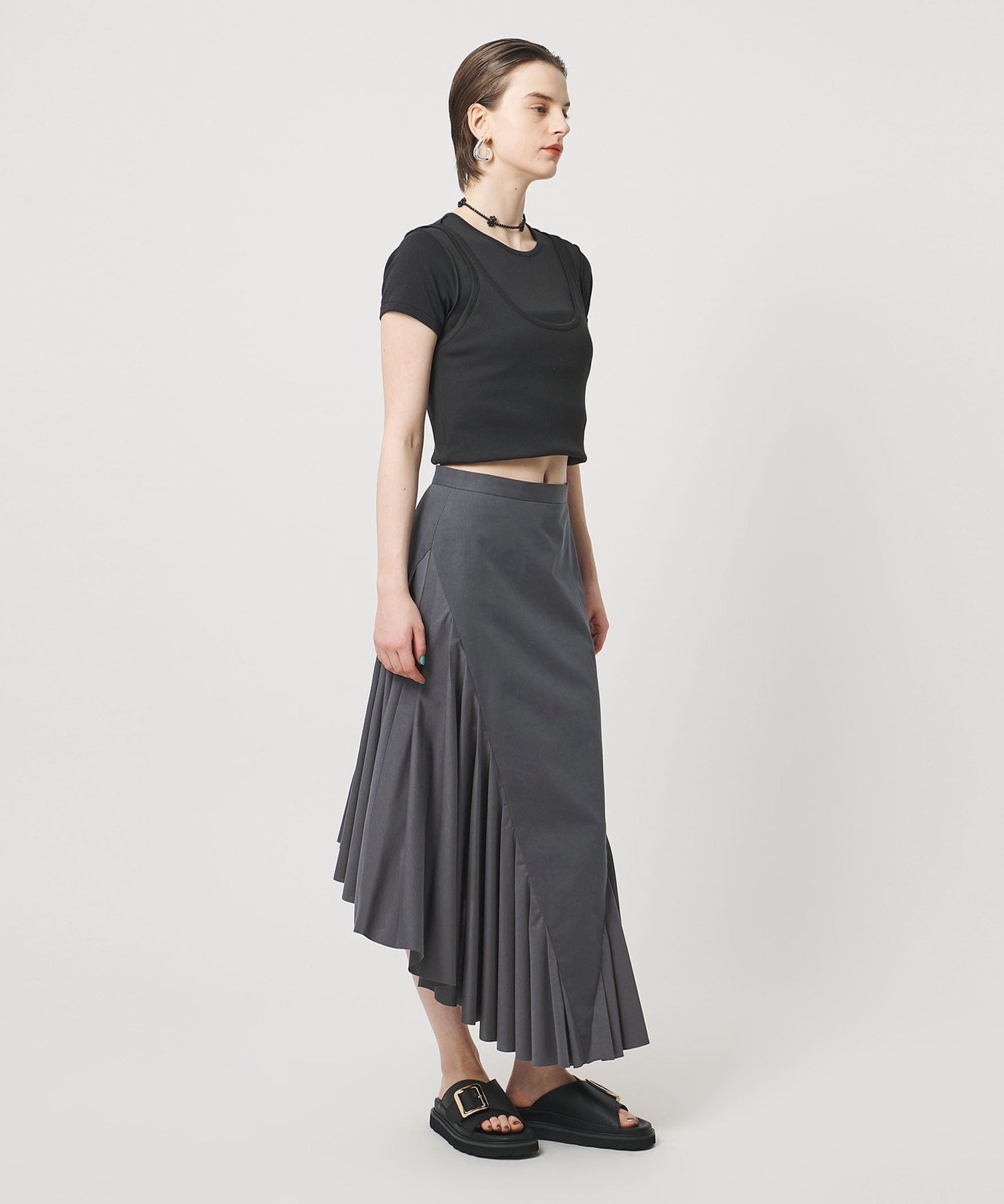 【ユナイテッドアローズ/UNITED ARROWS】のASTRAET コンビ タック フレアースカート インテリア・キッズ・メンズ・レディースファッション・服の通販 founy(ファウニー) ファッション Fashion レディースファッション Fashion for Women スカート Skirts おすすめ Recommended / Our Picks コンパクト Compact, Small Size コンビ Combo, Combination Style バランス Balance, Style Balance フレア Flare, Flared フレアースカート Flared Skirt, A-Line Skirt DK.GRAY|ID: prp329100004987255 ipo3291000000037359976