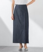 【ロートレ アモン/LAUTRE AMONT】のナローデニムスカート 大人の最旬トレンドファッション＆コーディネート founy(ファウニー) ファッション Fashion レディースファッション Fashion for Women スカート Skirts デニムスカート・カジュアルスカート Denim Skirts インディゴ Indigo Denim 春 Spring シンプル Simple, Minimal ストレッチ Stretch, Stretchy Fabric デニム Denim, Jeans Material なめらか Smooth, Silky Texture フィット Fit, Slim Fit ラップ Wrap, Wrap Design リラックス Relax, Relaxed Fit S/S・春夏 SS, Spring/Summer, Warm Season 夏 Summer エレガント 上品 Elegant ビジネス 仕事 通勤 Business / Work / Commuting 2026年 2026 2026春夏・S/S Spring/Summer 2026 SS26 thumbnail ネイビー|ID: prp329100004987259 ipo3291000000037359989