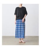 【マーコート/MARcourt】のMidiUmi ラップライクチェックスカート 大人の最旬トレンドファッション＆コーディネート founy(ファウニー) ファッション Fashion レディースファッション Fashion for Women スカート Skirts スタンダード Standard, Basic スリット Slit, Slit Detail チェック Check, Plaid, Tartan ベーシック Basic, Essential ポケット Pocket, Pocket Detail リラックス Relax, Relaxed Fit thumbnail ブルー|ID: prp329100004987265 ipo3291000000037360006