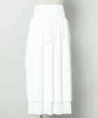 【アミナコレクション/Amina Collection】の【カヤ】襞寄せ前掛けスカート 大人の最旬トレンドファッション＆コーディネート founy(ファウニー) ファッション Fashion レディースファッション Fashion for Women スカート Skirts プリーツ Pleats, Pleated thumbnail ホワイト|ID: prp329100004987269 ipo3291000000037360023