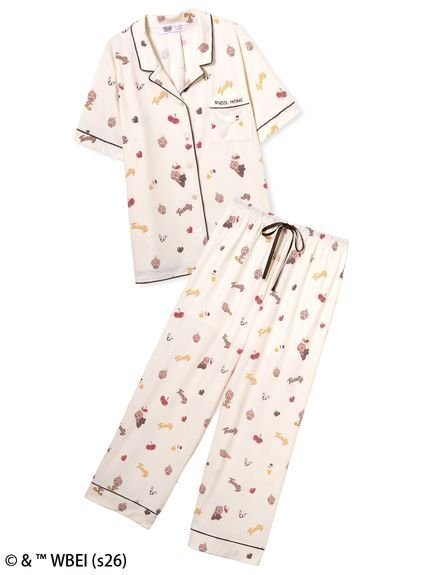 【スナイデル ホーム/SNIDEL HOME】の【WEB限定】【セット商品】【Tweety】開襟シャツ カットロングパンツSET インテリア・キッズ・メンズ・レディースファッション・服の通販 founy(ファウニー) 　ファッション　Fashion　レディースファッション　Fashion for Women　セットアップ　Matching Sets　レディースパンツ・ボトムス　Pants & Trousers / Bottoms　イエロー　Yellow　カットソー　Cut and Sewn Top　グラフィック　Graphic, Graphic Design　コレクション　Collection, Seasonal Line　サマー　Summer, Summer Style　スウィート　Sweet, Cute Style　ストライプ　Stripe, Striped Pattern　スマート　Smart, Elegant　セットアップ　Set-Up, Coordinated Outfit　チャーム　Charm, Pendant　トレンド　Trend, Trending Now　定番　Standard, Basic Item　なめらか　Smooth, Silky Texture　人気　Popular, Best Seller　パイピング　Piping, Trim Design　ポケット　Pocket, Pocket Detail　モチーフ　Motif, Design Theme　無地　Plain, Solid Color　おすすめ　Recommended / Our Picks　夏　Summer　ギフト プレゼント　Gift / Present　YEL[032]|ID: prp329100004987279 ipo3291000000037360061