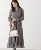 【プロポーション ボディドレッシング/PROPORTION BODY DRESSING】のバックレースアップレディワンピース 26SS 大人の最旬トレンドファッション＆コーディネート founy(ファウニー) ファッション Fashion レディースファッション Fashion for Women ワンピース Dresses 2026年 2026 2026春夏・S/S Spring/Summer 2026 SS26 シアー Sheer, See-Through スリーブ Sleeve, Long Sleeve / Short Sleeve フェミニン Feminine, Girly フロント Front, Front Design レース Lace, Lace Fabric thumbnail チャコール2|ID: prp329100004987291 ipo3291000000037360098