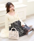 【マジェスティック レゴン/MAJESTIC LEGON】のショルダーリボンコルセットミニワンピ 大人の最旬トレンドファッション＆コーディネート founy(ファウニー) ファッション Fashion レディースファッション Fashion for Women ワンピース Dresses コルセット Corset, Bustier ショルダー Shoulder, Shoulder Strap ダウン Down, Puffer デコルテ Décolleté, Neckline ドッキング Docking, Mixed Material フィット Fit, Slim Fit フェミニン Feminine, Girly リボン Ribbon, Bow ロング Long, Long-Length 再入荷 Restock / Back in Stock おすすめ Recommended / Our Picks thumbnail アイボリー|ID: prp329100004987293 ipo3291000000037360107