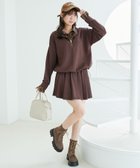 【マジェスティック レゴン/MAJESTIC LEGON】のレイヤード風スウェットセットアップ 大人の最旬トレンドファッション＆コーディネート founy(ファウニー) ファッション Fashion レディースファッション Fashion for Women トップス・カットソー Cut & Sew Tops レディースパーカー・カジュアルフーディー Casual Hoodies & Sweatshirts スウェット・クルーネックトップス Sweatshirts & Crewnecks / Relaxed Fit Sweat Tops 厚底 Platform Shoes ショルダー Shoulder, Shoulder Strap シンプル Simple, Minimal スウェット / スエット Sweatshirt, Sweatwear スニーカー Sneakers, Trainers セットアップ Set-Up, Coordinated Outfit ダウン Down, Puffer ドッキング Docking, Mixed Material ドロップ Drop Shoulder, Dropped Style フィット Fit, Slim Fit フェミニン Feminine, Girly ボトム Bottoms, Lower Wear ミュール Mule, Backless Shoes リラックス Relax, Relaxed Fit ロング Long, Long-Length 再入荷 Restock / Back in Stock おすすめ Recommended / Our Picks thumbnail ブラウン|ID: prp329100004987296 ipo3291000000037360120