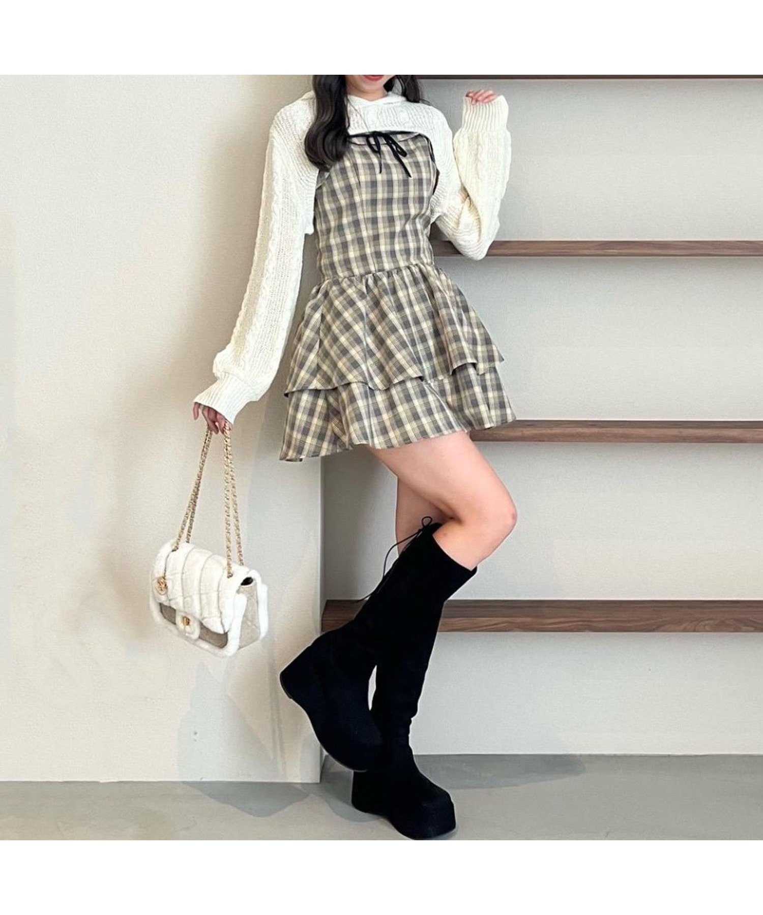 【マジェスティック レゴン/MAJESTIC LEGON】の∞フードボレロ×ミニキャミワンピセット インテリア・キッズ・メンズ・レディースファッション・服の通販 founy(ファウニー) 　ファッション　Fashion　レディースファッション　Fashion for Women　アウター　Coat / Outerwear Collection　ボレロ・ショート丈ジャケット / ドレス羽織りに　Boleros & Short Jackets　ワンピース　Dresses　キャミソールワンピース　Camisole Dresses　ガーリー　Girly, Feminine Style　キャップ　Cap, Baseball Cap　シューズ　Shoes, Footwear　ショート　Short, Short Length　タイツ　Tights, Legwear　ダウン　Down, Puffer　バランス　Balance, Style Balance　バレエ　Ballet, Ballet Style　フィット　Fit, Slim Fit　フェミニン　Feminine, Girly　ボレロ　Bolero, Short Cardigan　ロング　Long, Long-Length　再入荷　Restock / Back in Stock　ベージュ柄|ID: prp329100004987298 ipo3291000000037360127