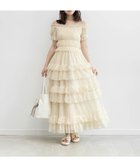 【ランダ/RANDA】のドットチュールフリルワンピース 大人の最旬トレンドファッション＆コーディネート founy(ファウニー) ファッション Fashion レディースファッション Fashion for Women ワンピース Dresses おすすめ Recommended / Our Picks シアー Sheer, See-Through シャーリング Shirring, Ruched シューズ Shoes, Footwear スニーカー Sneakers, Trainers ダウン Down, Puffer ドッキング Docking, Mixed Material フィット Fit, Slim Fit フェミニン Feminine, Girly フリル Frill, Ruffle エレガント 上品 Elegant thumbnail CREAM|ID: prp329100004987300 ipo3291000000037360136