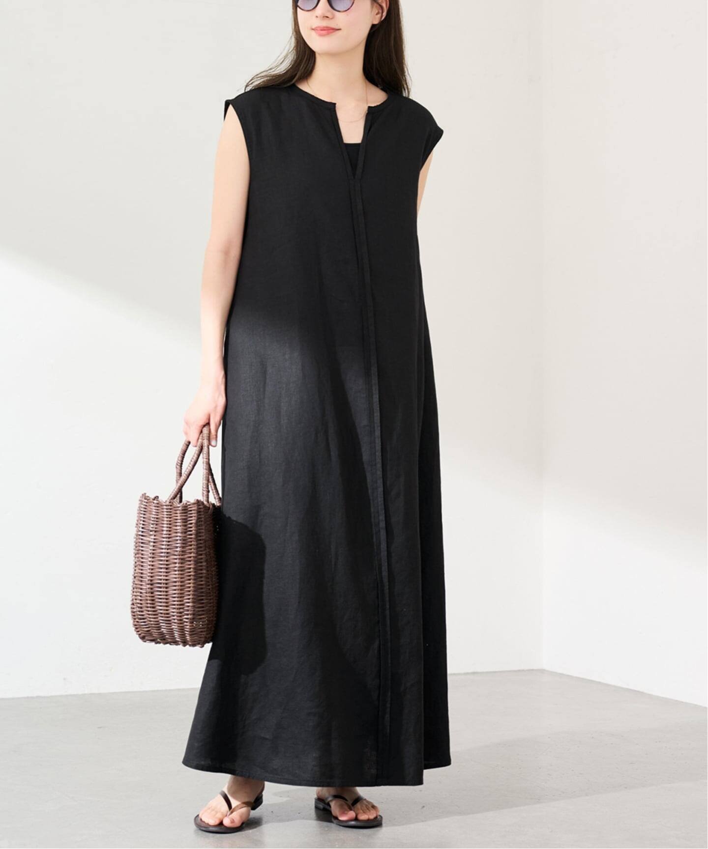 【フレームワーク/FRAMeWORK】のLINEN フレアワンピース 大人の最旬トレンドファッション＆コーディネート founy(ファウニー) 　ファッション　Fashion　レディースファッション　Fashion for Women　ワンピース　Dresses　スリーブ　Sleeve, Long Sleeve / Short Sleeve　センター　Center, Center Line　フレア　Flare, Flared　フレンチ　French, French Style　フロント　Front, Front Design　リネン　Linen, Linen Fabric　リラックス　Relax, Relaxed Fit　夏　Summer　 other-1|ID: prp329100004987303 ipo3291000000037360146