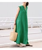 【フレームワーク/FRAMeWORK】のLINEN フレアワンピース 大人の最旬トレンドファッション＆コーディネート founy(ファウニー) ファッション Fashion レディースファッション Fashion for Women ワンピース Dresses スリーブ Sleeve, Long Sleeve / Short Sleeve センター Center, Center Line フレア Flare, Flared フレンチ French, French Style フロント Front, Front Design リネン Linen, Linen Fabric リラックス Relax, Relaxed Fit 夏 Summer thumbnail グリーン|ID: prp329100004987303 ipo3291000000037360149