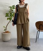 【シーピーシーエム/CPCM】のレーヨンフリルセットアップ 大人の最旬トレンドファッション＆コーディネート founy(ファウニー) ファッション Fashion レディースファッション Fashion for Women セットアップ Matching Sets インナー Innerwear サンダル Sandals, Summer Shoes シャーリング Shirring, Ruched ショルダー Shoulder, Shoulder Strap セットアップ Set-Up, Coordinated Outfit デニム Denim, Jeans Material フリル Frill, Ruffle リラックス Relax, Relaxed Fit ワイド Wide, Wide Fit おすすめ Recommended / Our Picks 夏 Summer thumbnail カーキ|ID: prp329100004987305 ipo3291000000037360158