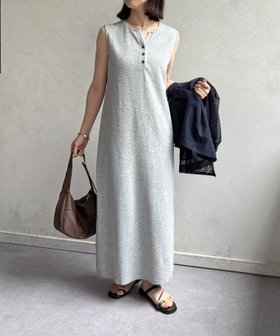【ゼヴォン/Thevon】のヘンリーネックカットノースリワンピース 大人の最旬トレンドファッション＆コーディネート founy(ファウニー) ファッション Fashion レディースファッション Fashion for Women ワンピース Dresses アクセサリー Fashion Accessories 春 Spring カットソー Cut and Sewn Top サンダル Sandals, Summer Shoes ジャケット Jacket, Outerwear ノースリーブ Sleeveless, No-Sleeve パール Pearl, Pearl Accent リラックス Relax, Relaxed Fit S/S・春夏 SS, Spring/Summer, Warm Season 再入荷 Restock / Back in Stock おすすめ Recommended / Our Picks 夏 Summer エレガント 上品 Elegant 2026年 2026 2026春夏・S/S Spring/Summer 2026 SS26 |ID:prp329100004987306