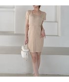 【ロイヤルパーティー/ROYAL PARTY】の【20th】ウエストレースリブニットタイトミニワンピース 大人の最旬トレンドファッション＆コーディネート founy(ファウニー) ファッション Fashion レディースファッション Fashion for Women ワンピース Dresses シンプル Simple, Minimal デコルテ Décolleté, Neckline フラワー Flower, Floral レース Lace, Lace Fabric エレガント 上品 Elegant 人気 Popular, Best Seller 切替 Switching, Contrast Panel thumbnail ベージュ|ID: prp329100004987307 ipo3291000000037360165